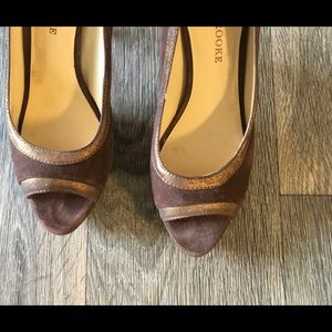 Audrey Brooke Peep Toe Heels